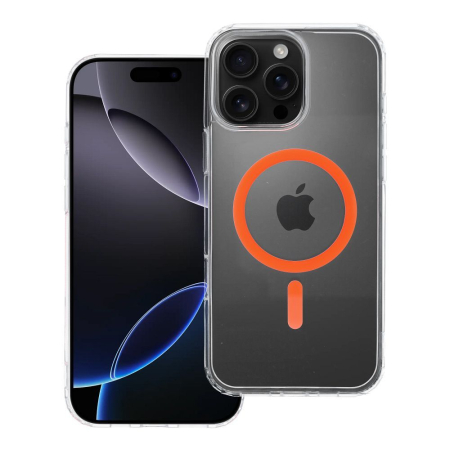 Huse IPHONE - Husa Silicon Drop Glue Colorful Compatibil MagSafe pentru IPHONE 16 PRO MAX - TRANSPARENTA