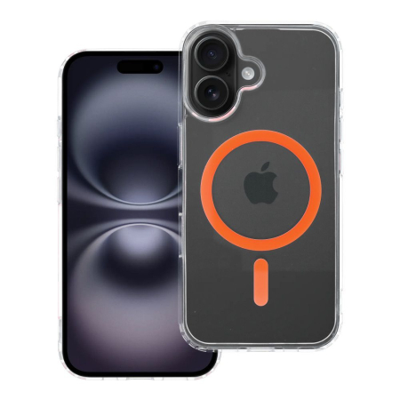 Huse IPHONE - Husa Silicon Drop Glue Colorful Compatibil MagSafe pentru IPHONE 16 - TRANSPARENTA