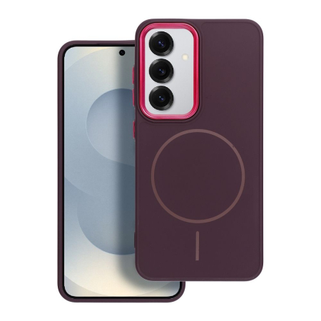 Huse SAMSUNG - Husa Silicon Frame Mag Cover Compatibil Cu Samsung A56 5G / A566 - PURPLE - MOV