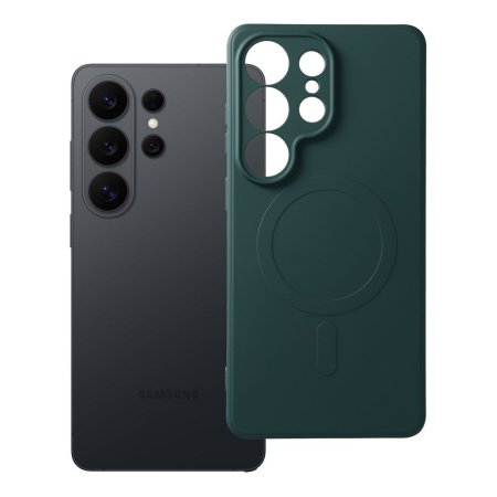 Huse Telefoane - Husa Silicon Mag Cover MagSafe Compatibil Cu Samsung S26 ULTRA / S948 - VERDE INCHIS