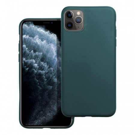 Huse IPHONE - Husa Silicon MATT TPU Case COMPATIBIL cu IPHONE 11 Pro Max - DARK GREEN
