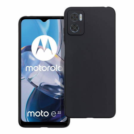 Huse MOTOROLA - Husa Silicon MATT TPU Case COMPATIBIL cu Motorola E22 / E22i - NEGRU