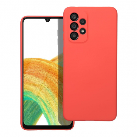 Huse SAMSUNG - Husa SILICONE CASE Compatibil Cu SAMSUNG A33 5G / A336 - PEACH