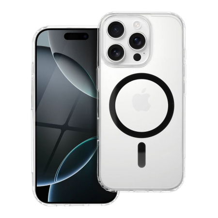 Huse SAMSUNG - Husa Silicon Drop Glue Colorful Compatibil MagSafe pentru SAMSUNG A16 5G / A16 4G / A165 / A166 - Transparent cu Inel Negru