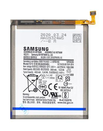 A50 / A505 - Acumulator SAMSUNG A20 / A205 / A50 / A505 / A30s / A307 / A30 / A305 Service-Pack 4000mAh