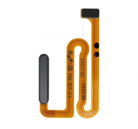 Piese SAMSUNG - Buton cu banda flex si senzor amprenta Compatibil Cu Samsung A13 4G / A135 / A137 - NEGRU