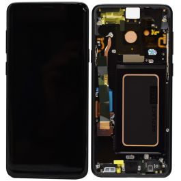 Galaxy S - Ecran Display Samsung S9 PLUS / G965F Service Pack Cu Rama - NEGRU