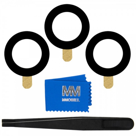 Piese SAMSUNG - SET complet Geam camera COMPATIBIL cu Samsung S21 / S21 Plus 5G / G991 / G996