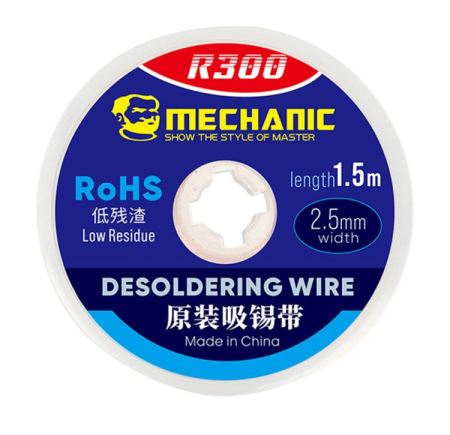 PENTRU SERVICE . - Tresa pentru îndepărtarea cositorului - MECHANIC R300 - 1.5M 2.5MM