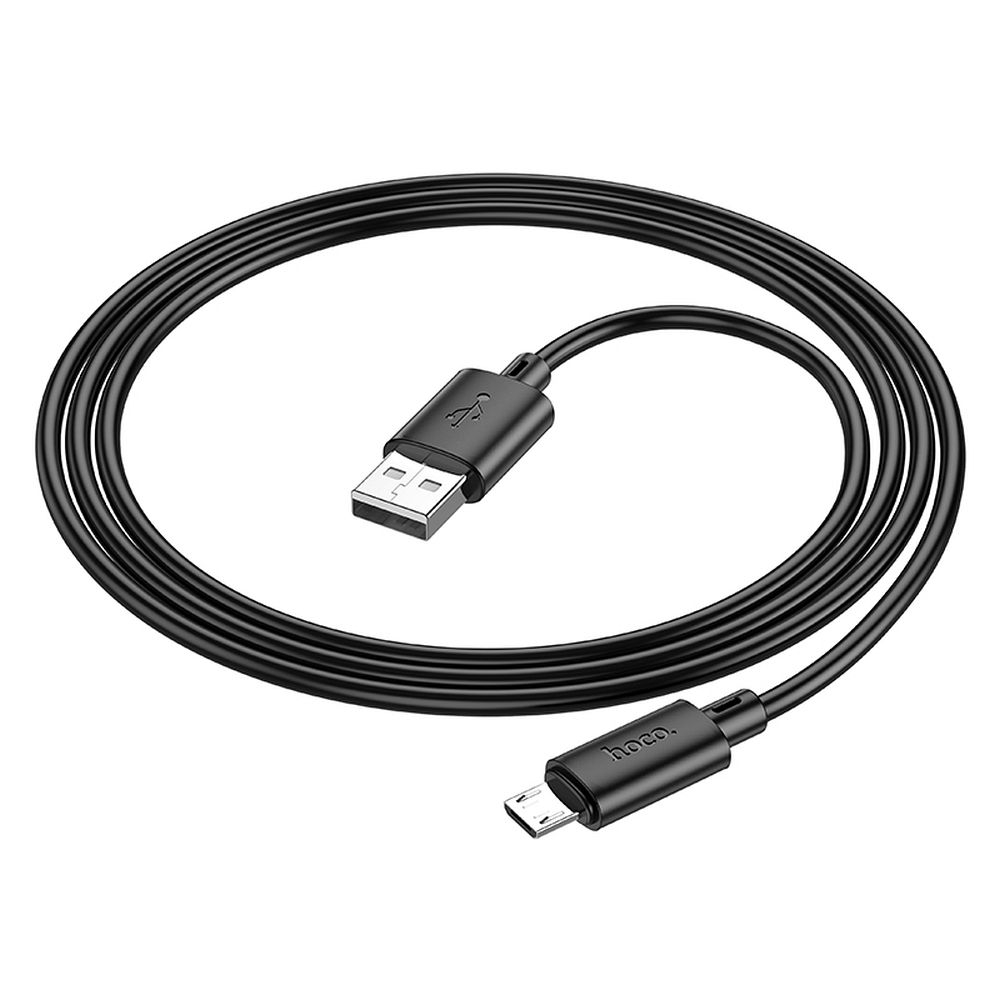 Cablu USB A la Micro USB Hoco 2.4A 1m X88 - NEGRU [2]