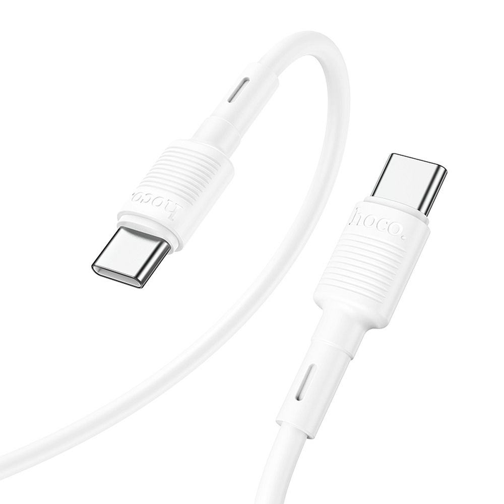 Cablu Date si Incarcare USB C la USB C Hoco PD 3A 60W 1m X83 - ALB [1]