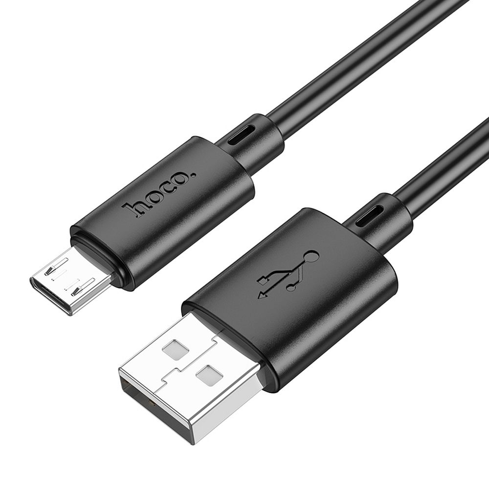 Cablu USB A la Micro USB Hoco 2.4A 1m X88 - NEGRU [1]