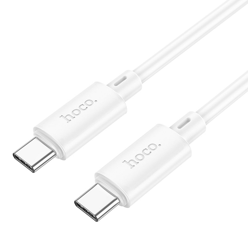 Cablu Date si Incarcare USB C la USB C Hoco PD 3A 60W 1m X88 - Alb [1]
