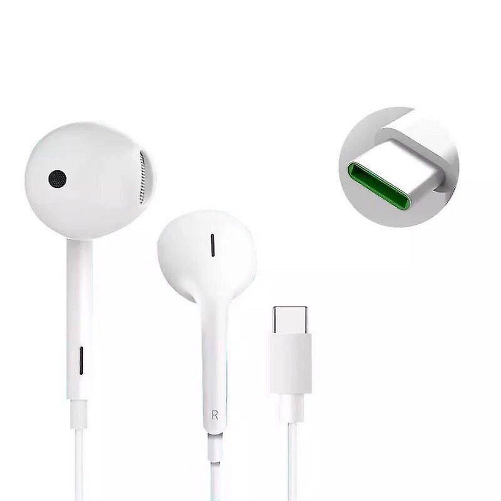 Căști cu fir Oppo MH147 mufă USB-C cu microfon Service Pack BULK - Alb [1]