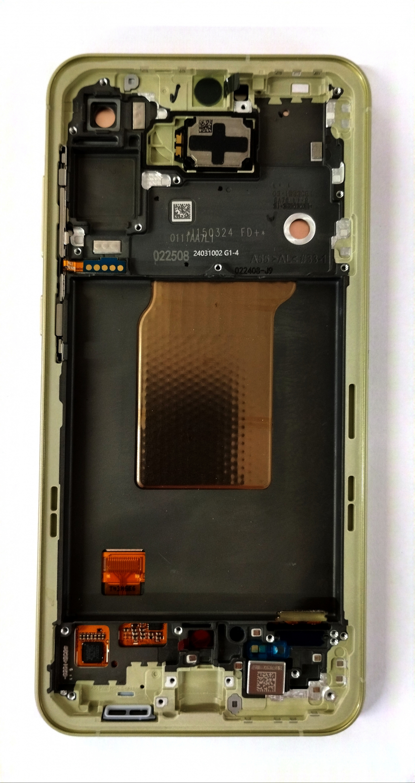 Ecran Display Samsung A55 5G 2024 / A556 Service Pack Cu Rama - Yellow / Lemon [1]