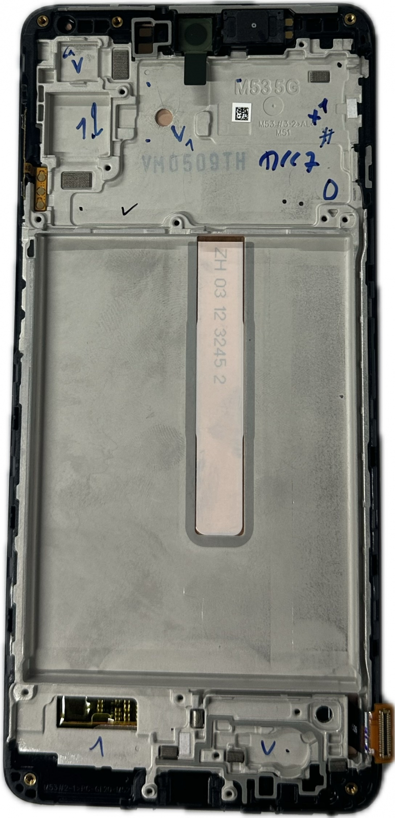 Ecran Display Samsung M53 5G / M536B Service Pack cu Rama - NEGRU [1]