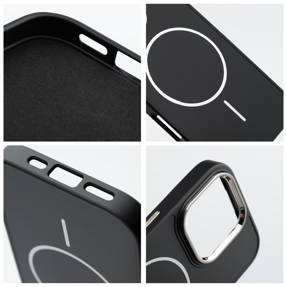 Husa Silicon Frame Mag Cover Compatibil Cu Iphone 14 - NEGRU [1]