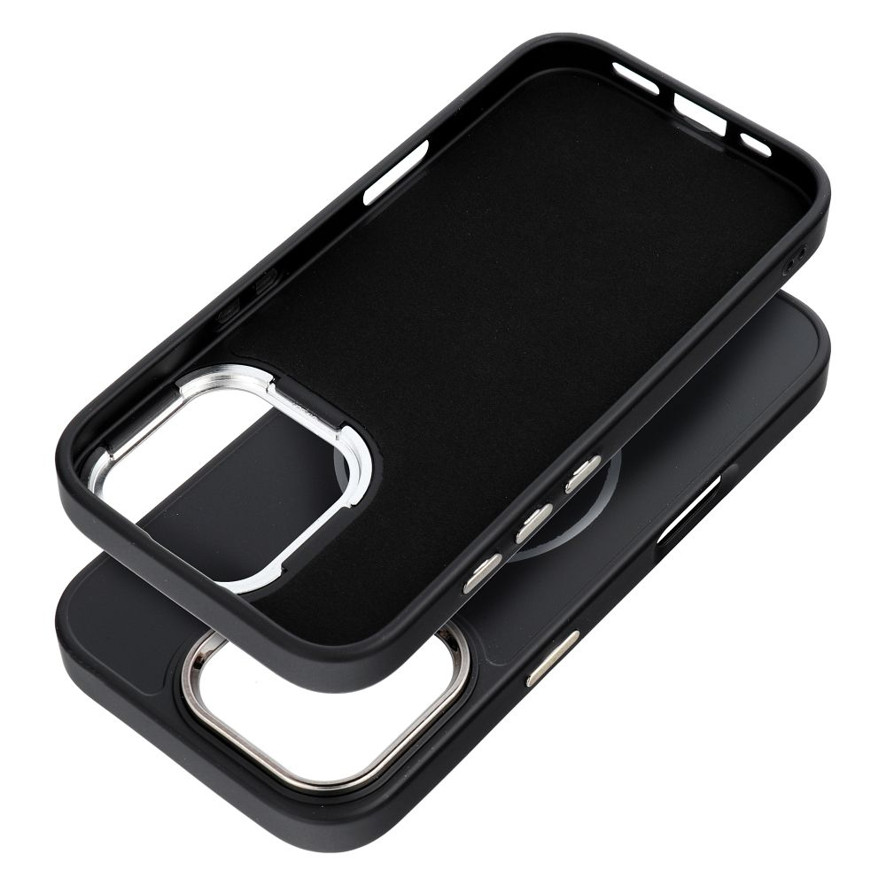 Husa Silicon Frame Mag Cover Compatibil Cu Iphone 14 Pro Max - NEGRU [1]