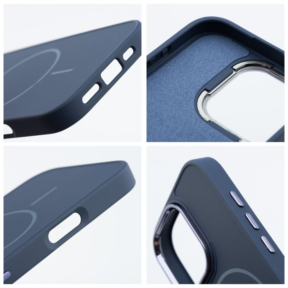 Husa Silicon Frame Mag Cover Compatibil Cu Iphone 15 Pro Max - ALBASTRU [1]