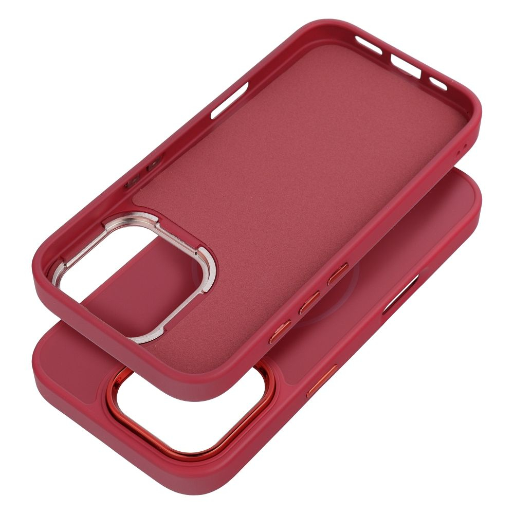 Husa Silicon Frame Mag Cover Compatibil Cu Iphone 17 Pro Max - MAGENTA [1]