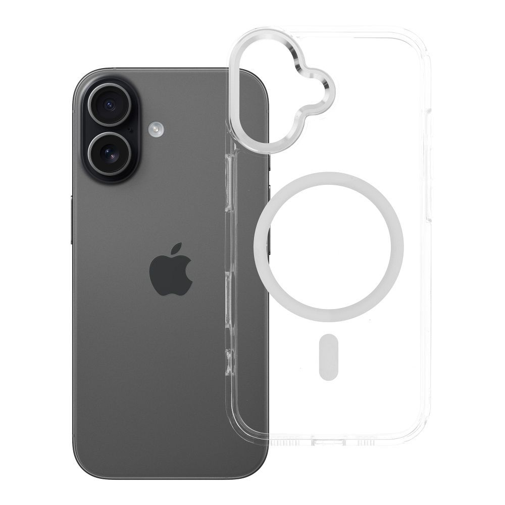 Husa Silicon Frame Mag Cover Compatibil Cu Iphone 17 - Transparent [2]