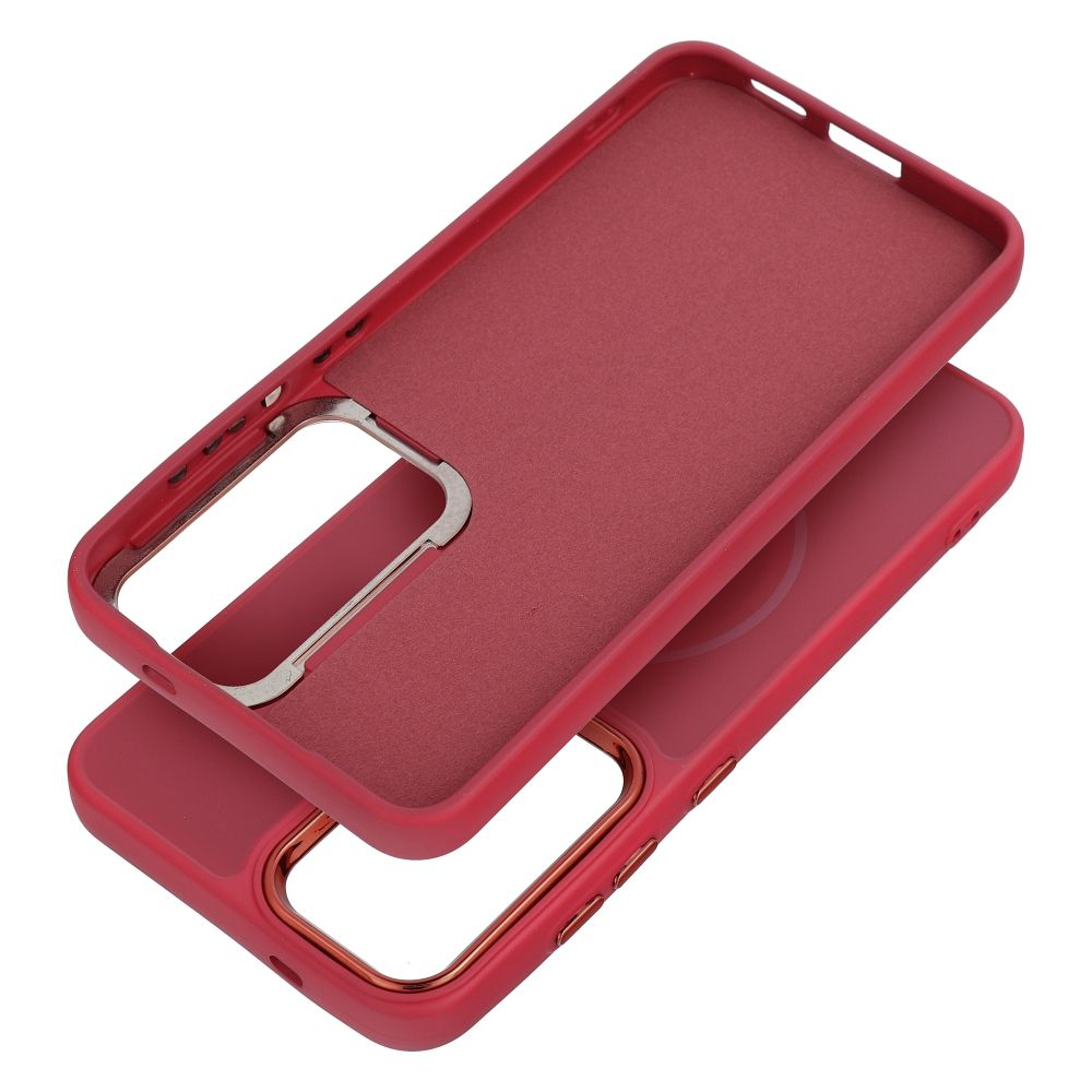 Husa Silicon Frame Mag Cover Compatibil Cu Samsung A17 4G-5G / A175 / A176 - MAGENTA [1]