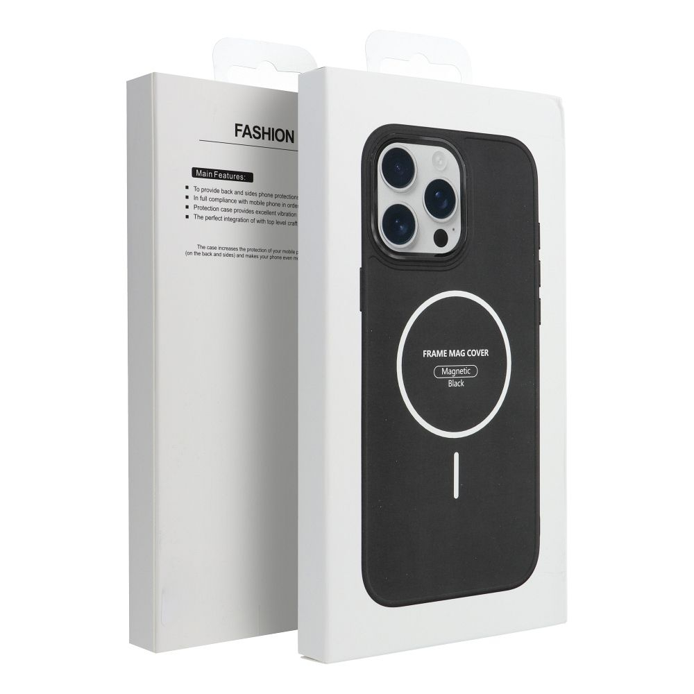 Husa Silicon Frame Mag Cover Compatibil Cu Samsung A36 5G / A366 - NEGRU [2]