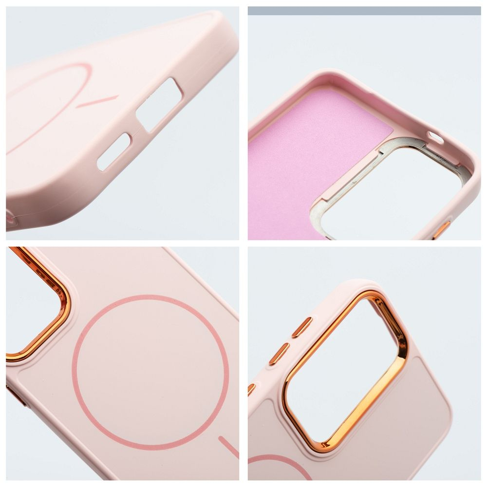 Husa Silicon Frame Mag Cover Compatibil Cu Samsung S26 PLUS / S947 - ROZ [1]