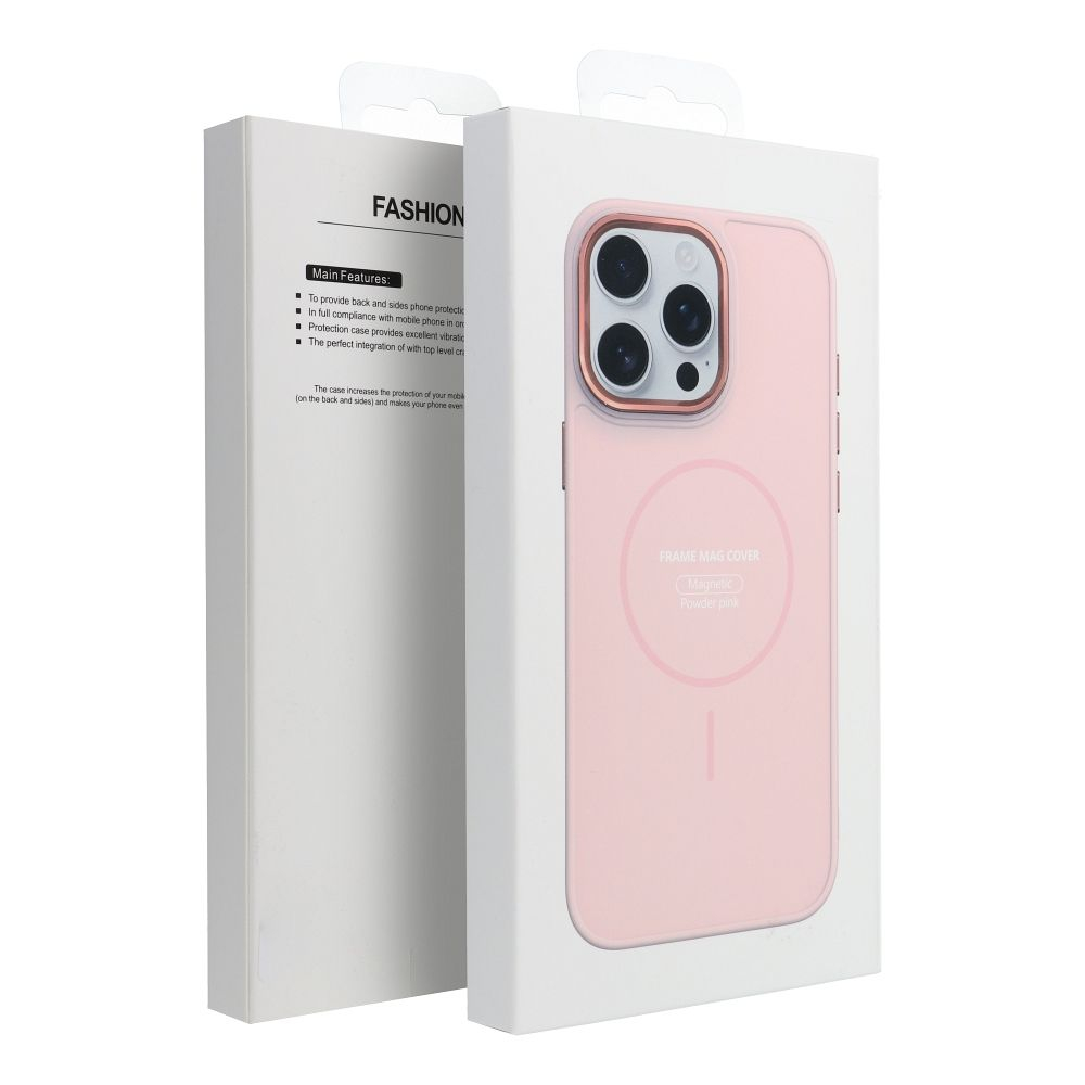 Husa Silicon Frame Mag Cover Compatibil Cu Samsung S26 PLUS / S947 - ROZ [2]
