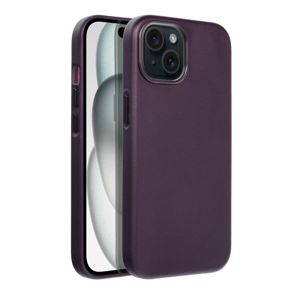 Husa Leather Mag Cover COMPATIBIL Cu IPHONE 15 - VIOLET [2]