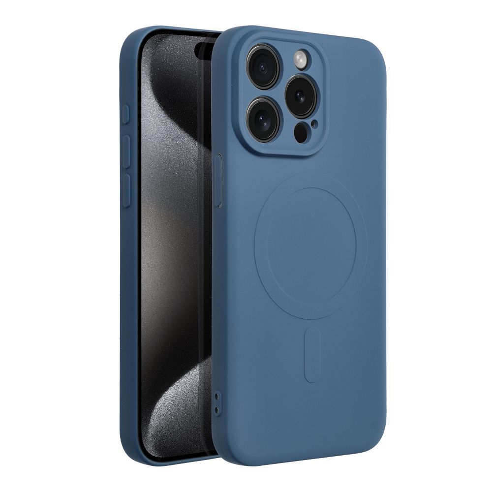 Husa Silicon Mag Cover MagSafe COMPATIBIL cu IPHONE 15 PRO MAX - ALBASTRU [2]