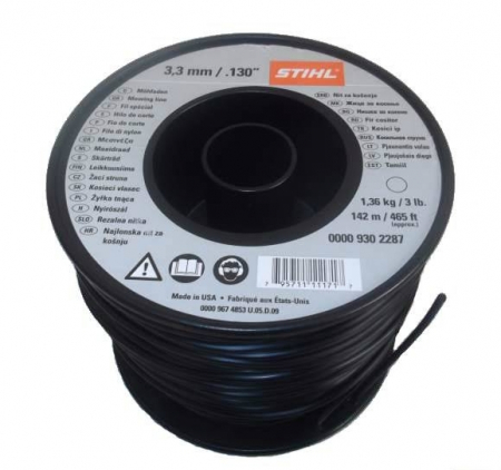 Accesorii motocoase - Fir nylon, rotund 3,3 mm x 137 ml