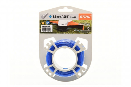 Accesorii motocoase - Fir nylon, rotund 1.6mm x 19 m Albastru