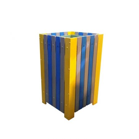 Cos de exterior pentru gunoi 60 L din pvc multicolor [1]