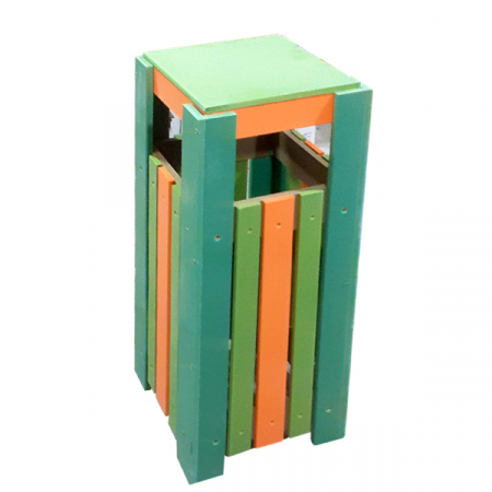Mobilier Exterior - Cos de exterior pentru gunoi cu capac ,capacitate 70 L