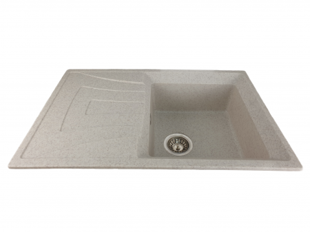 Mixxus HB8104-G319 nisip, chiuveta bucatarie dreptunghiulara din granit [1]