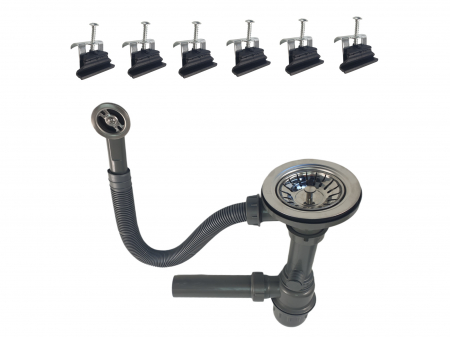 Mixxus HB8311-G226 chiuveta granit neagra [2]