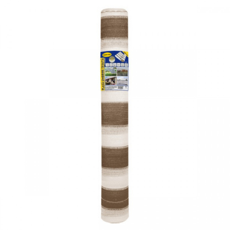 Plase umbrire - Plasa umbrire 1.5x10 m - maro + alb - 80 g/mp