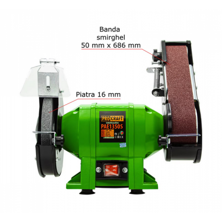 Polizoare de banc - Polizor de banc, putere 250 W, 2800 rotatii/min, diametru disc 150 mm