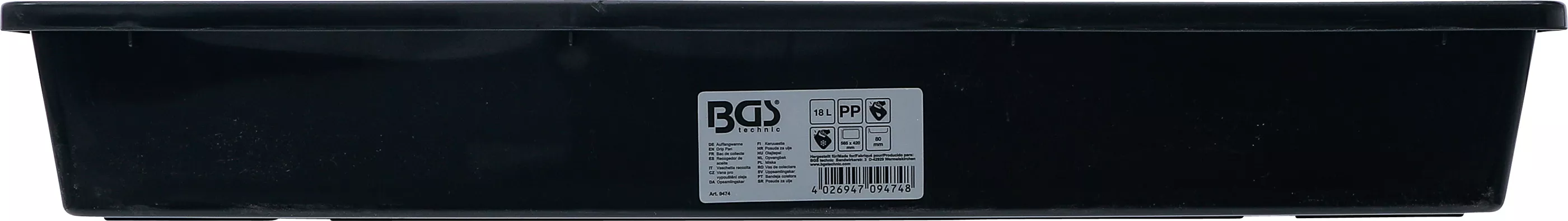 Recuperator pentru ulei, antigel, lichide, capacitate 18 Litri, dimensiuni 565mmx420mmx80mm, BGS 9474 [4]