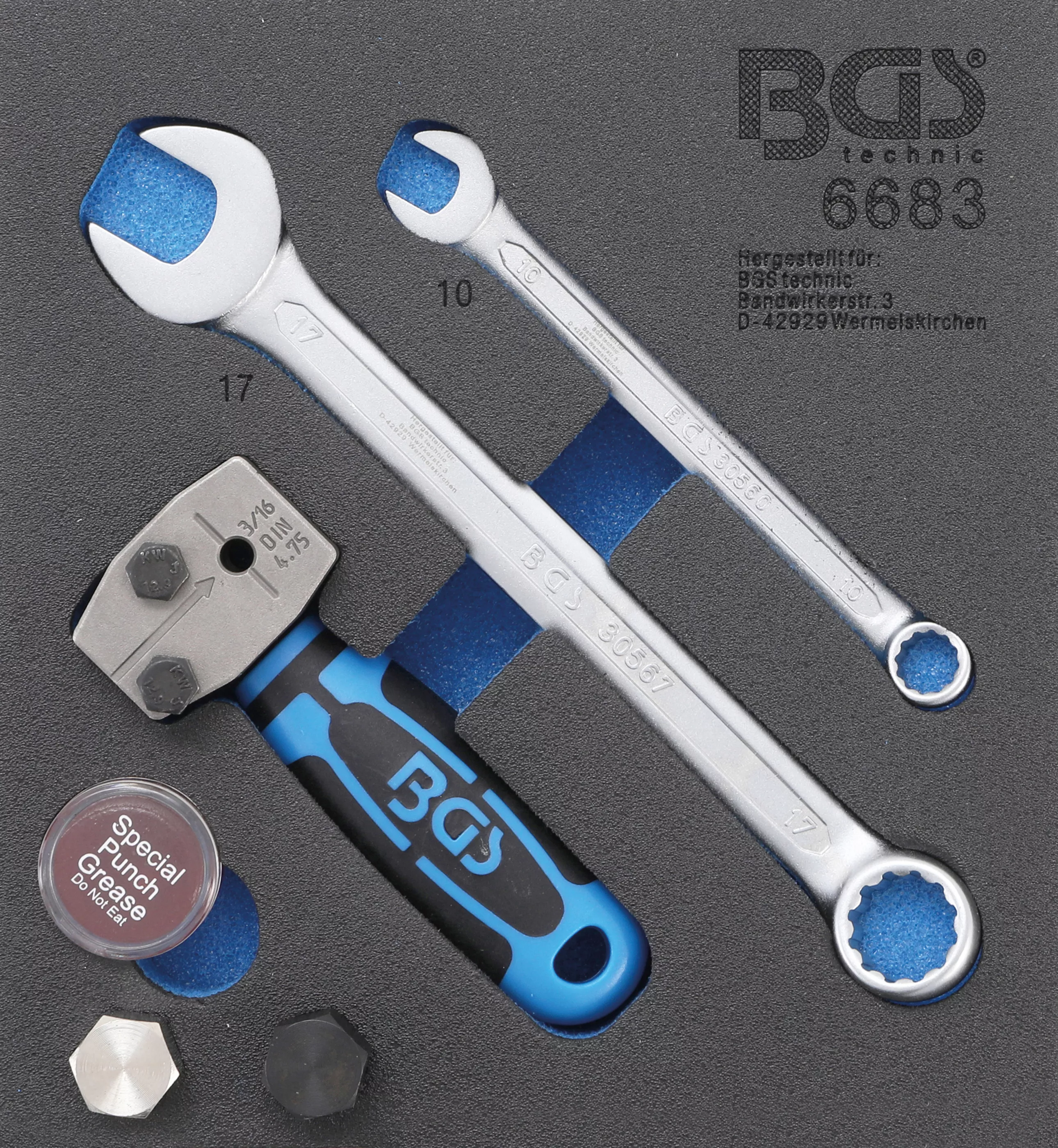Set pentru bercuit conducte de frana, DIN 4.75 mm (3/16"), BGS 6683 [1]