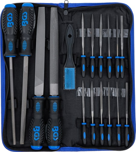 Set pile de atelier si pile aciculare 17 piese, BGS 72119 [1]
