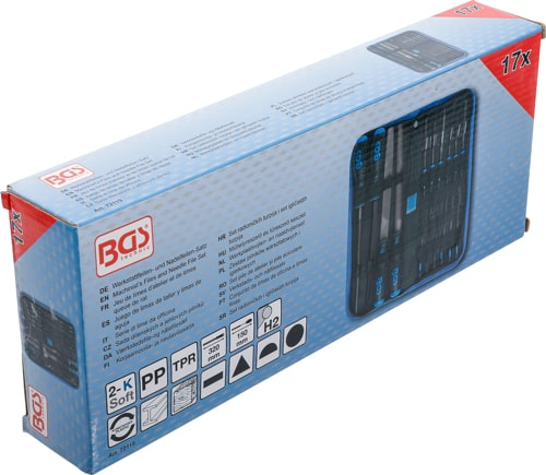Set pile de atelier si pile aciculare 17 piese, BGS 72119 [6]