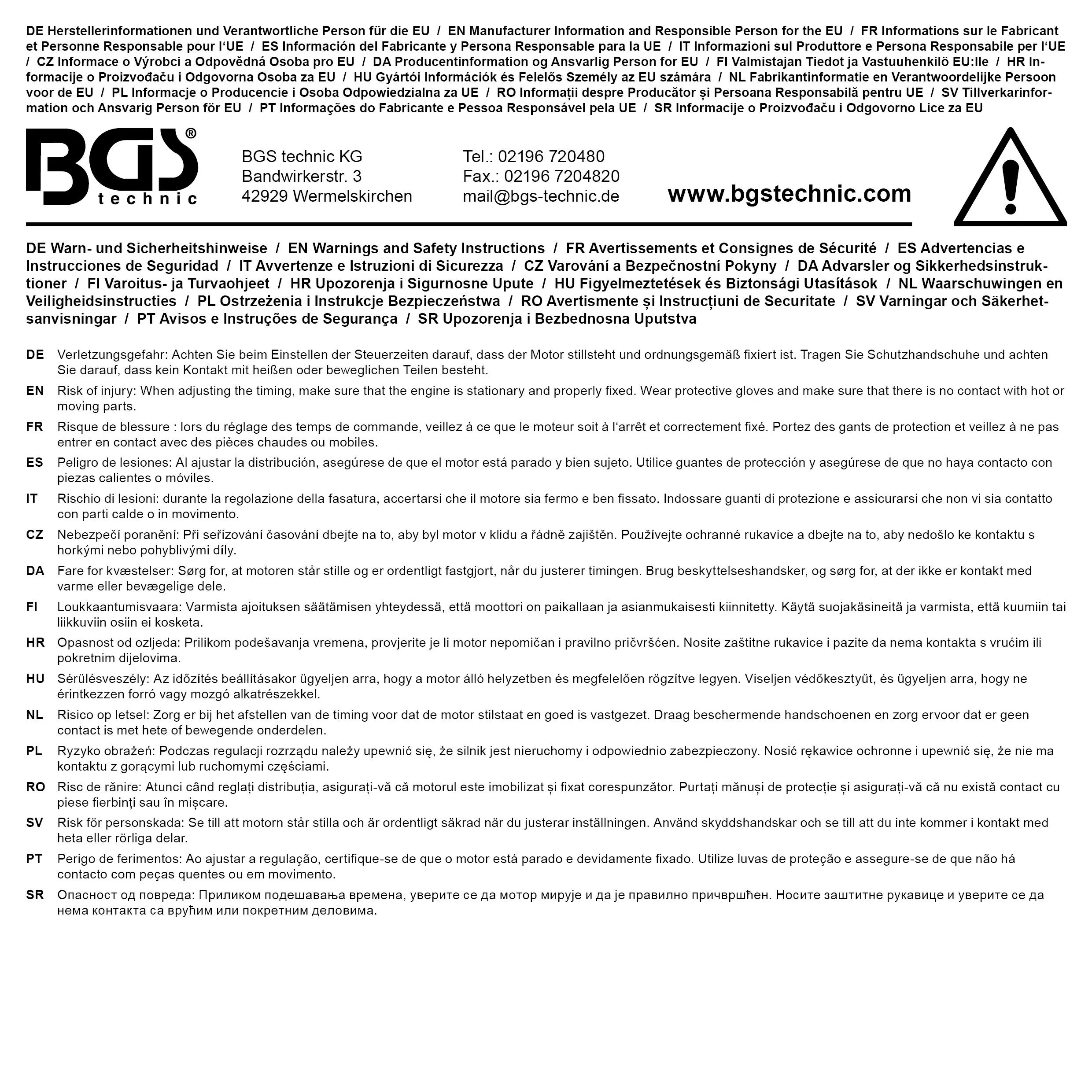 70924-1 - Dispozitiv de demontare roata curea arbore cotit pentru Ford EcoBlue 2.0L, BGS 70924-1 [5]