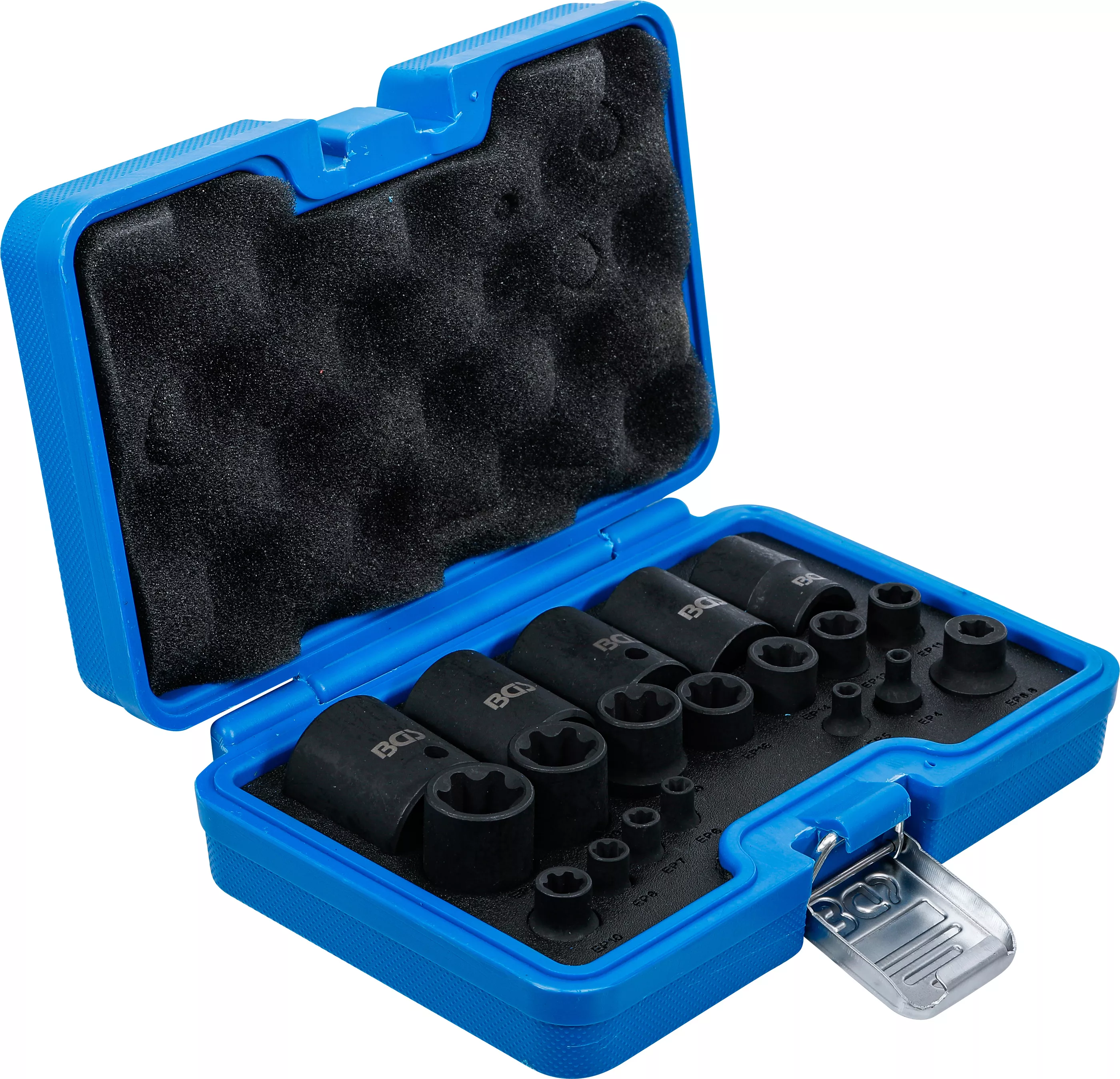 Set tubulare de impact EP-Type Plus EP4 - EP32 , antrenare 1/4"-3/8"-1/2", 19 piese, BGS 74554 [2]