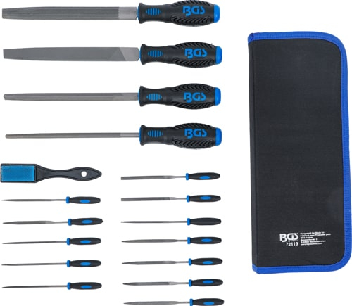 Set pile de atelier si pile aciculare 17 piese, BGS 72119 [4]