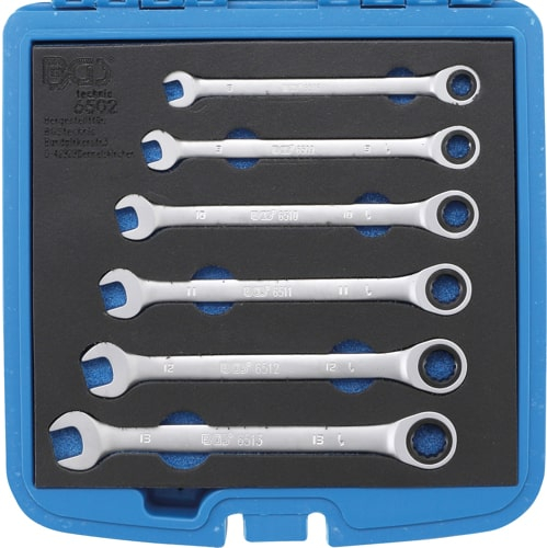 Set chei combinate cu clichet 8 - 13 mm, 6 piese BGS 6502 [1]