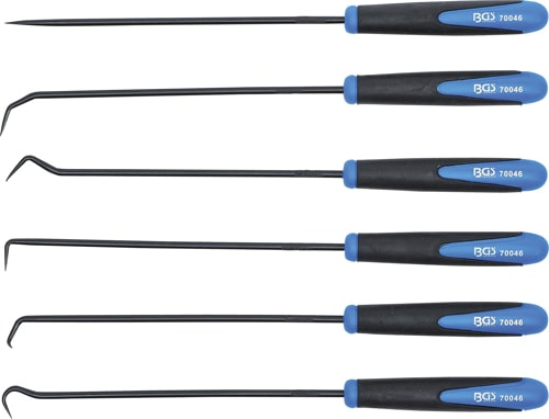 Set carlige extra lungi, lungime 245 mm, 6 piese BGS 70046 [1]