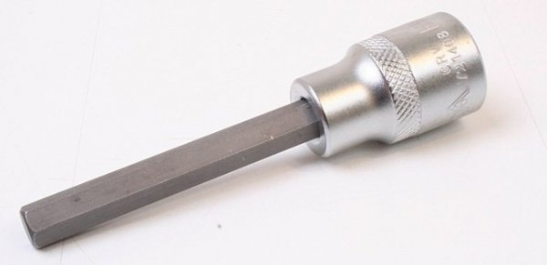 721408 Bit imbus H8 mm in tubulara cu prindere de 1/2", lungime 100 mm [2]