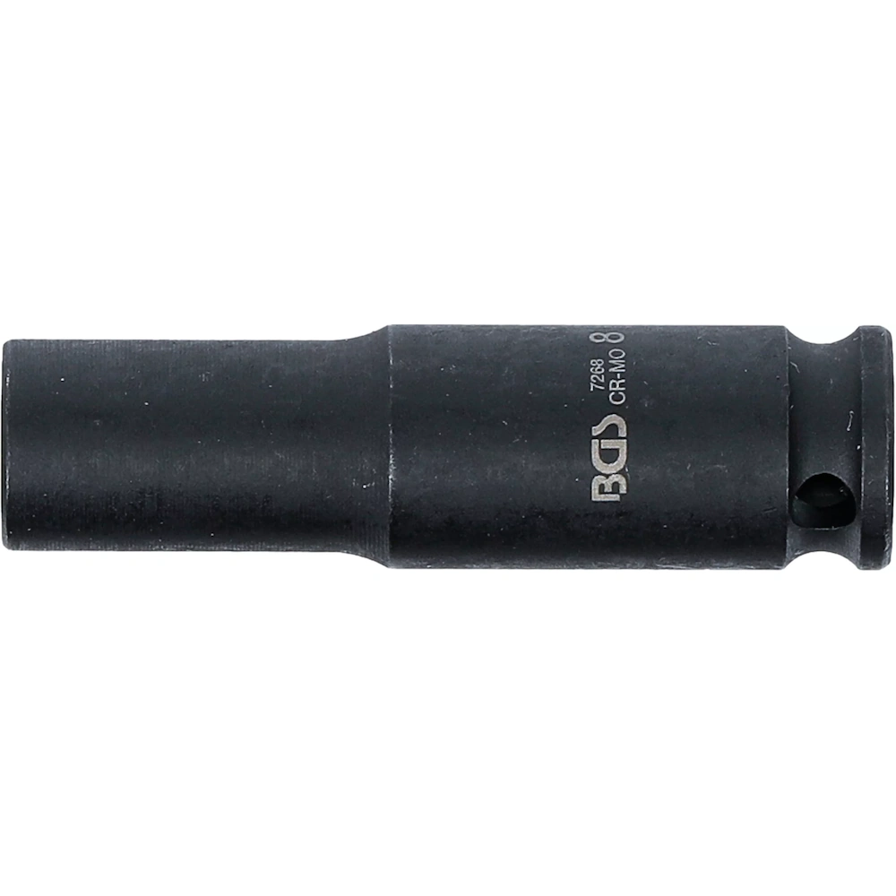 Cheie tubulara de impact, 6 colturi, lunga, 6,3 mm (1/4"), 8 mm, BGS 7268 [3]